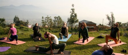 yoga trek in nepal